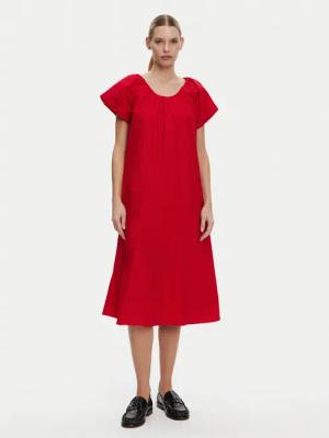 Tommy Hilfiger Sommerkleid WW0WW44667 Rot Relaxed Fit