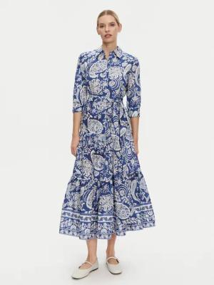 Luisa Spagnoli Hemdkleid Pandoro 542129 Blau Regular Fit