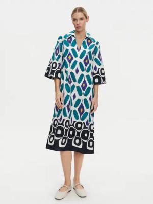 Luisa Spagnoli Kleid für den Alltag Prudenza 542073 Bunt Loose Fit