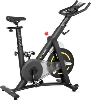 Gymrex Heimtrainer Schwungmasse 13 kg Fahrrad Fitness Hometrainer Trimmrad Indoor Bike