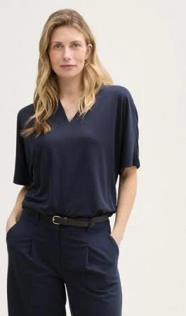 TOM TAILOR T-Shirt T-Shirt mit V-Ausschnitt