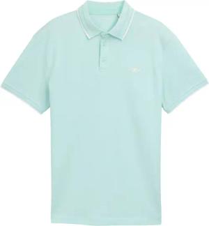 TOM TAILOR Herren Piqué Poloshirt mit Stretch, grün, Uni, Gr. XL