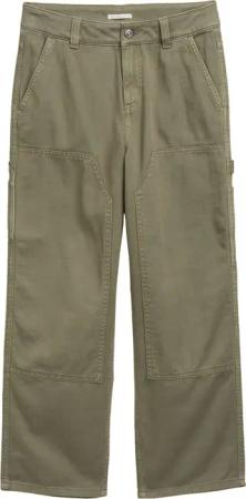 TOM TAILOR Jungen Baggy Utility Hose, grün, Uni, Gr. 140