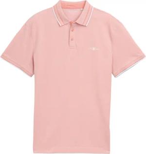 TOM TAILOR Herren Piqué Poloshirt mit Stretch, rot, Uni, Gr. L