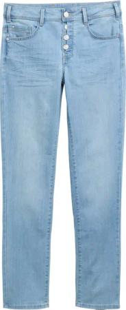 TOM TAILOR Damen TTALEXA Straight Jeans, blau, Uni, Gr. 26/32