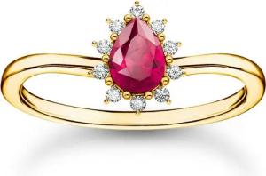 THOMAS SABO Fingerring Thomas Sabo Damen-Damenring 925er Silber Zirkonia, Zirkonia