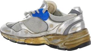 Golden Goose Low-Top Sneaker - Dames Running Dad Metallic Zilver - Gr. 39 (EU) - in Gunmetal - für Damen