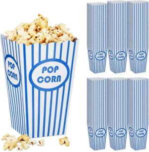 relaxdays Snackschale Popcorntüten 144er Set, Pappe