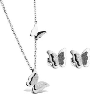Kim Johanson Schmuckset Schmetterling (2-tlg), Halskette und Ohrringe