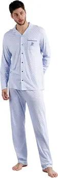 Admas  Pyjamas/ Nachthemden Pyjama Hausanzug Hose und Hemd Stripes And Dots