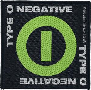 Type O Negative Patch - Negative Symbol - schwarz/grün - Lizenziertes Merchandise!