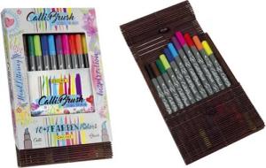 ONline Folienstift ONLINE® 19045 Faserschreiber Calli.BrushPen - 11 Stück im Bambus Etui