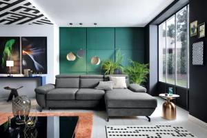 TRENDMANUFAKTUR Ecksofa "Rima, multifunktionales Sofa, L-Form,", mit Bettfunktion, Bettkasten, Kopf- und Sitztiefenverstellung