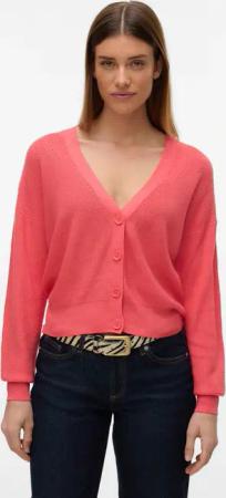 Vero Moda Strickjacke "VMNEWLEXSUN LS SHORT V-NECK CAR GA NOOS"