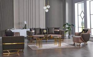 Xlmoebel Wohnzimmer-Set Moderne Sofa Gruppe 3+3+1 Sitzer Couch Polster Set Neu, (3-St., 2x Sofa 3 Sitzer + 1x Sessel), Hergestellt in Europa