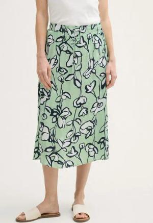 TOM TAILOR Sommerrock High Waist Satin Midi-Rock