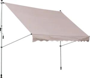 Klemm-Markise beige B/L: ca. 200x150 cm