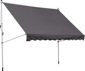 Klemm-Markise grau B/H/L: ca. 300x280x150 cm