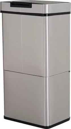 HOMCOM Abfalleimer silber B/H/L: ca. 30x81x42 cm