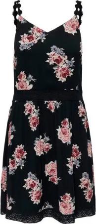 ONLY Sommerkleid Only Damen Blumen-Print Kleid OnlKarmen Anne Sommerkleid Ärmellos
