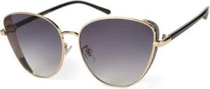 styleBREAKER Sonnenbrille Cateye Sonnenbrille mit Glitzer Side Shield (1-St) Gradient