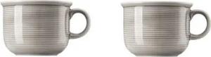 Thomas Porzellan Espressotasse Thomas Trend Colour Moon Grey Espressoobertasse Zylindrisch 0,10 l, Porzellan