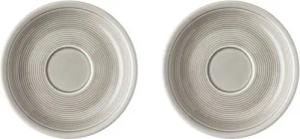 Thomas Porzellan Espressotasse Thomas Trend Colour Moon Grey Espressountertasse Ø 11 cm 2er Set, Porzellan