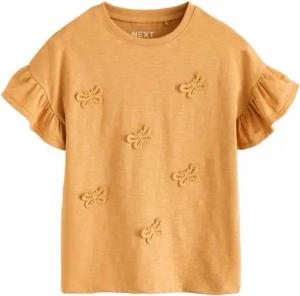 Next T-Shirt Kurzarmtop 100 % Baumwolle Schmetterling (1-tlg)
