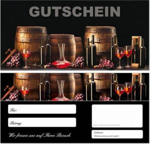 LYSCO Geschenkkarte Geschenkgutscheine Gastronomie Wein Restaurant Weinhandlung, Weinhandel Weintraube Trocken halbtrocken Spritzig Rosé Weiß- Rotwein