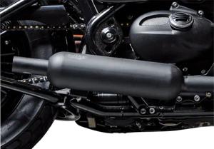 Shark exhaust Retro Classic Auspuffpaar für schwarz für Bobber/Speedmaster