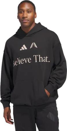 Adidas Anthony Edwards Herren Kapuzenpullover - Schwarz - Größe: M - Baumwoll-Jersey - Foot Locker