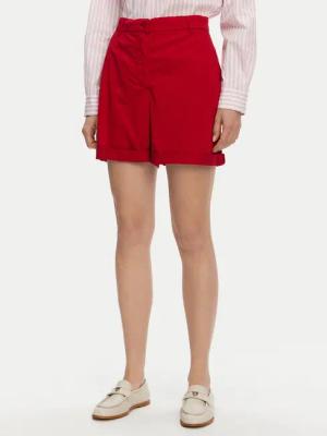 Tommy Hilfiger Stoffshorts WW0WW42457 Rot Regular Fit