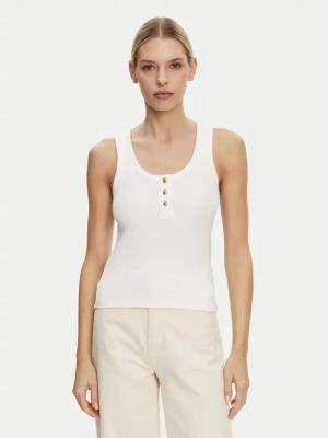 Tommy Hilfiger Top Henley WW0WW43920 Weiß Slim Fit