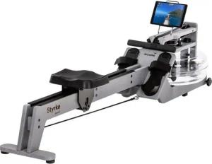 Skandika Rudergerät Styrke Premium, Rudermaschine aus Holz, für Zuhause, Wasser, Esche, Made in Germany, farbig geölt, bis 180 kg, Kinomap, Bluetooth