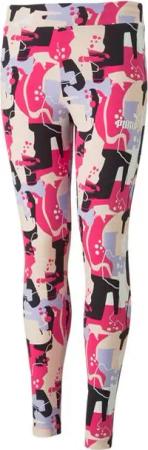 PUMA Funktionstights Puma Mädchen Tight G ESS+ STREET ART AOP Tight G 673513