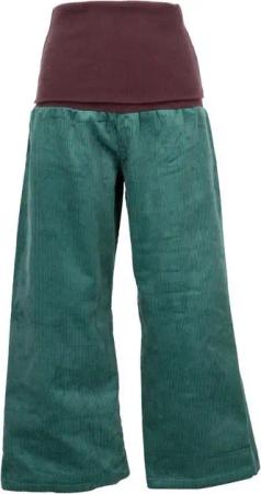 Guru-Shop Relaxhose Weite Cord Marlenehose, Wellnesshose, Yogahose,.. alternative Bekleidung