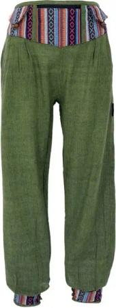 Guru-Shop Relaxhose Muckhose, Pluderhose mit breitem Bund und.. Ethno Style, alternative Bekleidung