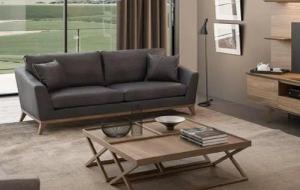 Xlmoebel Sofa Zeitgemäßes Wohnzimmer-Ensemble mit grauem Sofa, Beistelltischen, Hergestellt in Europa