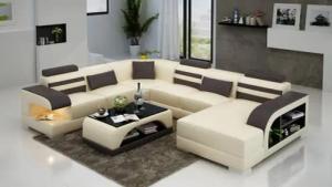 JVmoebel Ecksofa Ledersofa Couch Wohnlandschaft Eck Garnitur Sofa Schwarz, Made in Europa