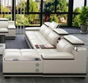JVmoebel Ecksofa Möbel Wohnlandschaft Eckgarnitur Polster Sofas Couch Relax Lform Weiß, Made in Europa
