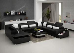 JVmoebel Ecksofa Ledersofa Couch Wohnlandschaft Eck Garnitur Sofa Weiß, Made in Europa