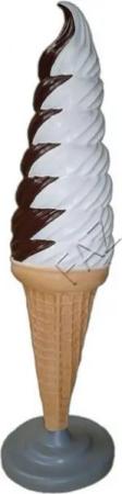 JVmoebel Skulptur Dekoration Laden Aufsteller Eis Diele Handel 210cm XXL Werbung B384a, Made in Europa