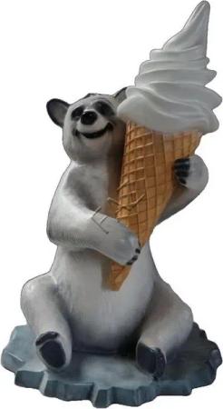 JVmoebel Skulptur XXL Eis Diele Werbung Aufsteller Figur Garten Deko Werbe Laden B347a, Made in Europa