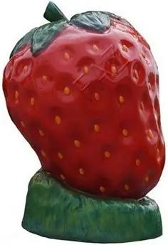 JVmoebel Skulptur XXL Erdbeere Werbung Figur Garten Dekoration Deko Werbe Laden B344, Made in Europa