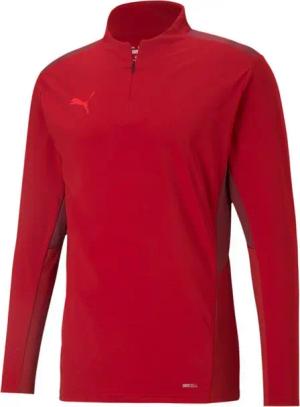 PUMA Langarmshirt Puma Herren Langarmshirt teamCUP 1/4 Zip Top 656728