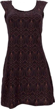 Guru-Shop Midikleid Ethno Minikleid, Goakleid mit Ärmelchen und.. alternative Bekleidung