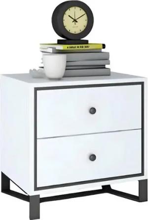 JVmoebel Nachttisch Nachtschrank Kommode Beistelltisch Hochglanz Gold Edelstahl Konsole, Made in Europa