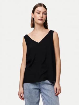 Pieces Top Franan 17146424 Schwarz Regular Fit