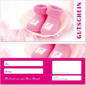 LYSCO Geschenkkarte Geschenkgutscheine Baby Babybekleidung Babyschuhe, Babyparty Säugling Jungen Mädchen