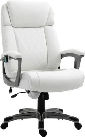 Chefsessel 921-362V90WT weiß Kunstleder Nylon Schaumstoff
